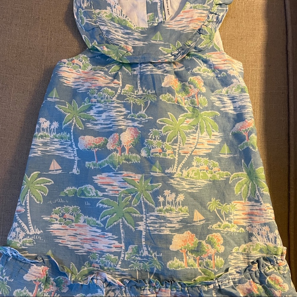 Janie and Jack tropical design dress lined.